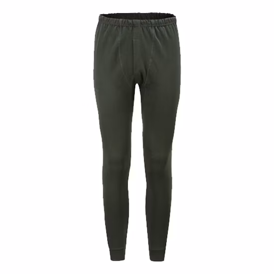 Vente en gros 2 pièces caleçons longs sous-vêtements thermiques hommes 100 coton col rond caleçons longs Style de mode