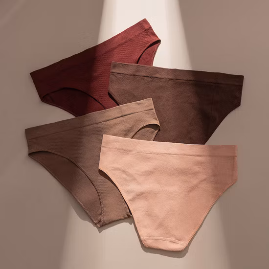 Slips pour hommes en tissu côtelé en coton de couleur unie
