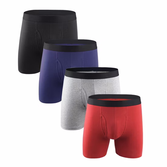 Usine de gros doux confortable coton polyester spandex sous-vêtements pour hommes Boxer slips